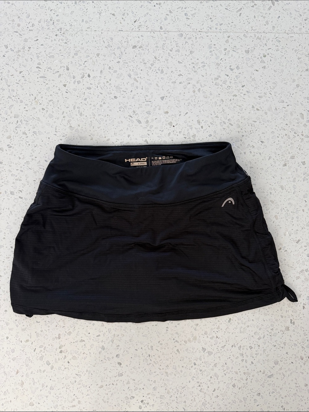 Head Black Athletic Skirt with Built-In Shorts Size XS like new